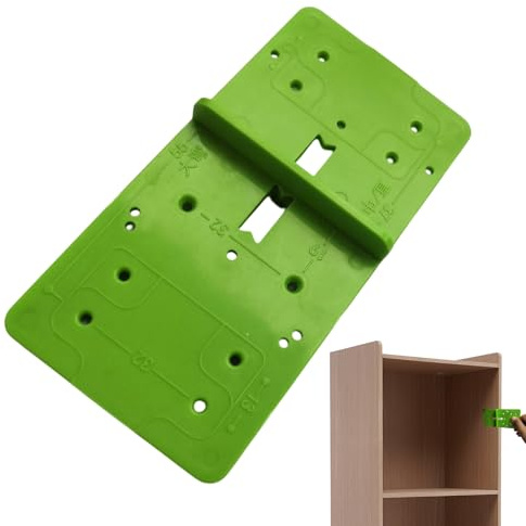 Hinge Jig, 35mm Precision Template, Hinge Boring Jig with Accurate Alignment, Woodworking Tool for Cabinet Hole Installation, Drawer Shelf Frame Accessory, Carpentry Tool for Furniture Construction