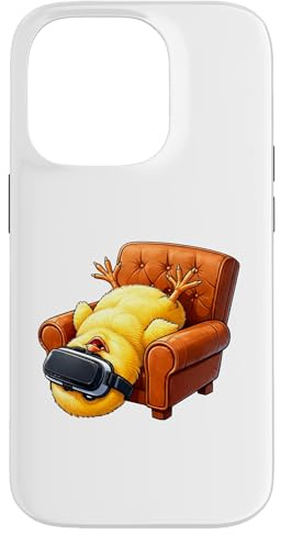 Hülle für iPhone 14 Pro Funny Chick VR-Gaming-Kunst