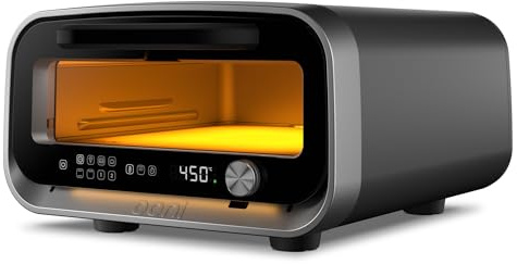 Ooni Volt 2 Forno elettrico per pizza – Frusta per interni con tecnologia Pizza Intelligence – Antracite – 450 °C Massima temperatura – Cuocere la pizza napoletana in 90 secondi