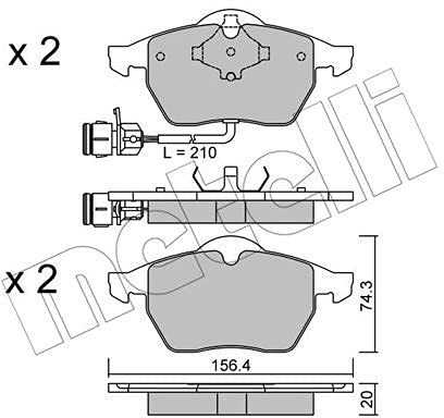 metelligroup 22-0181-0 - Made in Italy - Bremsbeläge