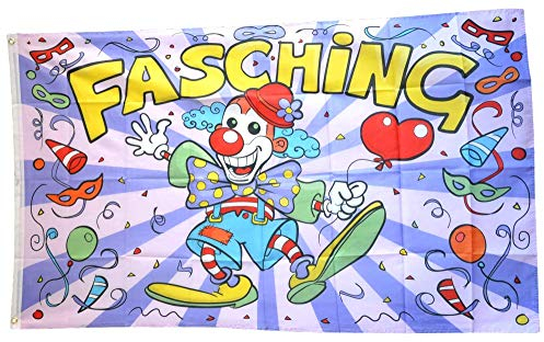 Flaggenfritze® Flagge/Fahne Fasching - 90 x 150 cm