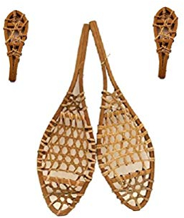 Schneeschuh-Wanddekoration, Lodge-Dekoration, 38,1 cm, plus 1 Paar Schneeschuh-Ornamente