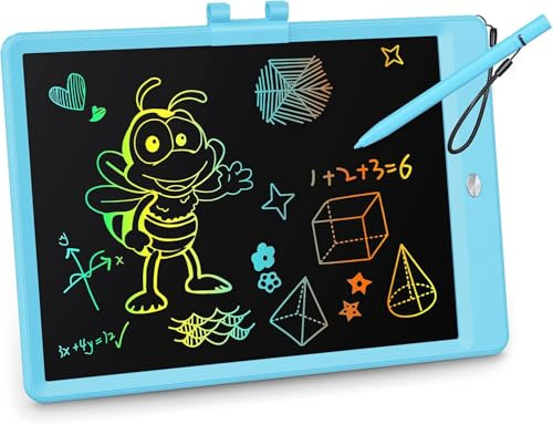 KOKODI LCD Writing Tablet, Gifts for 3 Years Old Boys and Girls,10 Inch Colorful Doodle Board Drawing Tablet, Erasable Reusable Electronic Drawing Pads, Educational and Learning Toys for Kids