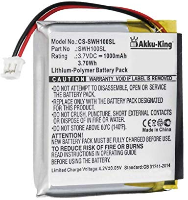Akku-King Akku kompatibel mit Sony SP 624038 - Li-Polymer 1000mAh - für WH-1000xM3, WH-1000XM4