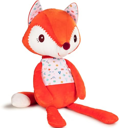 Lilliputiens 83203 Riesenplüschtier Stofftier Kuscheltier Alice Fuchs orangerot XL 82 cm