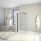 AICA paroi de douche 70x200cm profilé noir mat paroi de douche noire mat à l'italienne
