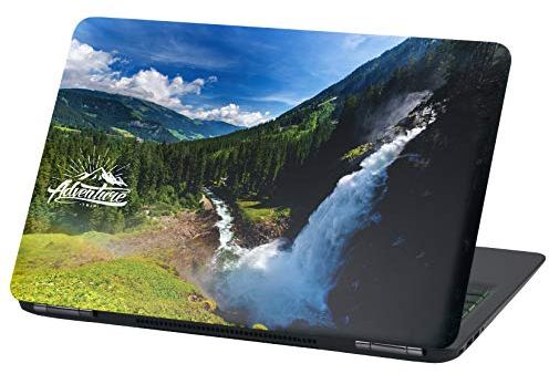 Laptop Folie Cover Adventure Klebefolie Notebook Aufkleber Schutzhülle selbstklebend Vinyl Skin Sticker (17 Zoll, LP45 Wasserfall)