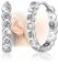 Creolen für Damen - Sterling Silber hypoallergen Cubic Zirkonia Huggie Creolen Geschenke für Weihnachten Geburtstag