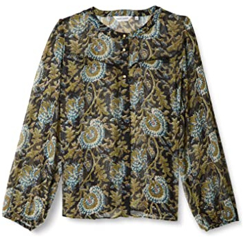 Naf Naf Damen LEMERIDIEN C1 Bluse, MERIDIEN BLEU Marine, 38
