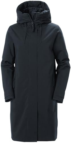 Helly Hansen Women's W Victoria Ins Rain Coat, Navy, S