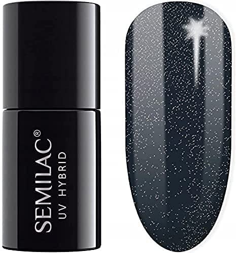 Semilac Store 325 UV Hybrid Nail Polish Semilac Frosty Carbon Shimmer 7 ml