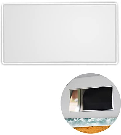 Car Mirror Sun Visor Mirror, Auto Sun Visor Car Vanity Mirror Stainless Portable Self-Adhesive Seatback Car Mirror for Sun Visor Universal Car Interior Cosmetic Mirror