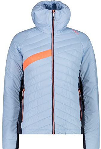 CMP Damen Hoodie Fix Jacke, cristall Blue, 44