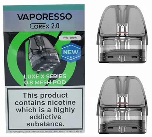 Vaporesso Luxe-X Replacement Pod - 2 Pack - for Vaporesso Luxe-X Vape Kit - No Nicotine (0.8 ohm)