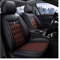 Auto Sitzbezüge-Set für V-W Tiguan 2014-2018, Kompletter Set Autositzschoner Schutz ZubehöR Vordere Hintere wasserdichte Komfort Sitzbezug,D/Black Coffee
