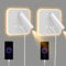 2PCS Applique Murale Interieur LED, liseuse de chevet avec interrupteur, Rotation à 360°Applique Murale, 3000K Lampe de Lecture de Chevet Applique Murale Projecteur Réglable[Classe énergétique F]