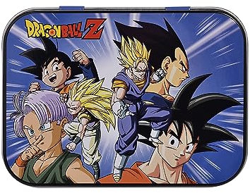 Dragon Ball Z, Boîte en métal de Pansements, Prédécoupés, Enfants, Junior, Boite de 24 Pansements, 10,9 x 8 x H.2 cm, TAKE CARE