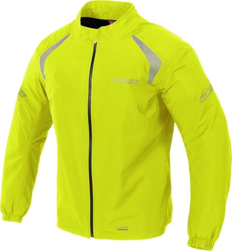 Büse Breeze Motorrad Regenjacke, Neon-Gelb, 10XL, Herren, Wasserdicht, Winddicht, Atmungsaktiv