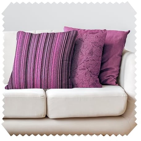 NOVELY® MALCHIN Kissenhüllen im 3er-Set für Dekokissen (40 x 40 cm) in Baumwoll-Optik, ohne Füllung, mit verdecktem Reißverschluss | Farbe: 12 Pink
