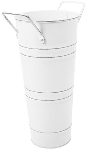 Ciieeo Schirmeimer Aus Schwarzem Eisen Praktischer Schirmständer Schirmhalter-Organizer Halterung Für Gehstöcke Aus Eisen Blumeneimer Aus Blumentopf Ausruhen Korb Weiß Regenschirm