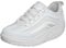 Aerosoft Walker Comfort - Zapatillas con Cordones para Hombre y Mujer, Espuma viscoelástica, Blanco, 44 EU