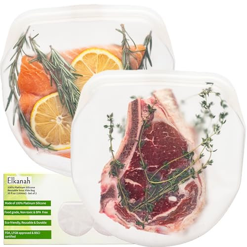 reusable sous vide bags silicone
