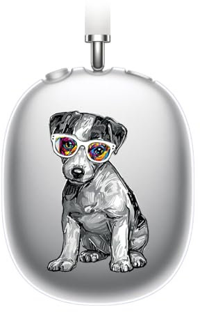 Head Case Designs Licenza Ufficiale P.D. Moreno Jack Russell Cani Neri E Bianchi Custodia Cover in Morbido Gel Compatibile con Apple AirPods Max
