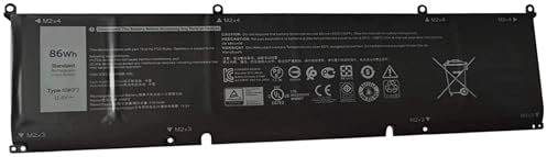 ASKC 69KF2 Batterie de remplacement pour ordinateur portable Dell XPS 15 9500 Precision 5550 Alienware M15 R3 R4 M17 R3 R4 Series 8FCTC 08FCTC 70N2F 070N2F 86Wh 6 cellules