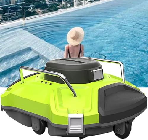 ExoticaBlend Robot Limpiafondos Piscina Inalámbrico para Fondo, Durante 120 mins con planificación de rutas, Carga Rápida, hasta 85㎡