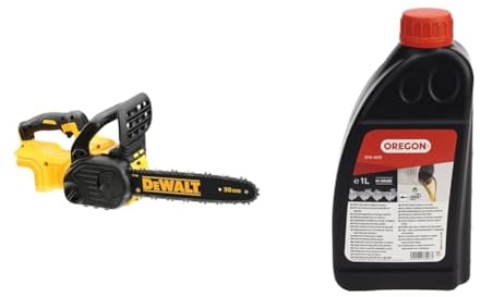 DEWALT - Tronçonneuse Élagueuse Brushless XR 18V - DCM565N-XJ - Tronçonneuse Sans Fil & Oregon - Huile pour Chaîne et Guide-Chaîne de Tronçonneuse, 1 L (O10-4935)