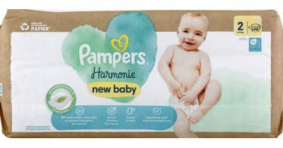 Pampers Couches Harmonie T2 - Le Paquet de 48