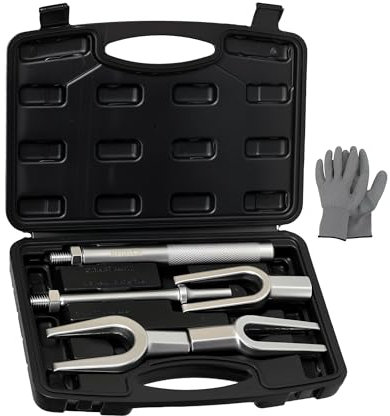 ReluxGo Lot de 5 séparateurs de joints à rotule, fourchette à cornichons, outils de démontage de biellette de direction 1-1/8, 15/16, 11/16, pour voitures et camionnettes légères, avec valise