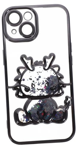 ULDIGI Funda De Teléfono Cute Carcasa Protectora De Dragón Cartoon Compatible con iPhone Diseño Transparente y De y Usar para Mujeres y Niñas