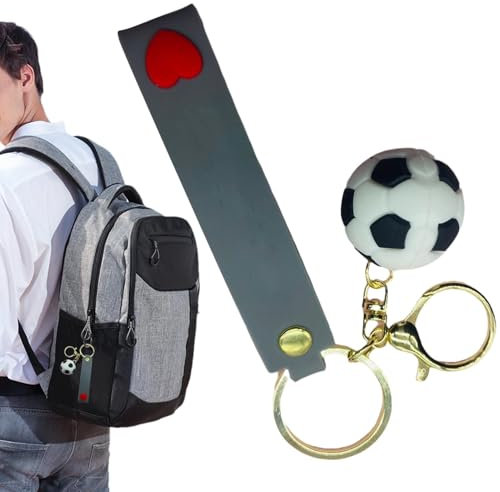 Porte-clés sport | porte-clés en silicone 3D en forme de balle de basket-ball | Breloque de sac pour fans de sport, cadeaux de fête sportive, porte-clés pour garçons filles, hommes, femmes,