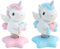 YouXiaor 2 Stücke Wackelfigur Einhorn Figuren,Einhorn-Wackelfigur mit Wackelkopf Einhorn Auto Ornament Autozubehör Armaturenbrett Innendekoration Schaukel Desktop Ornament Dekoration Geschenk