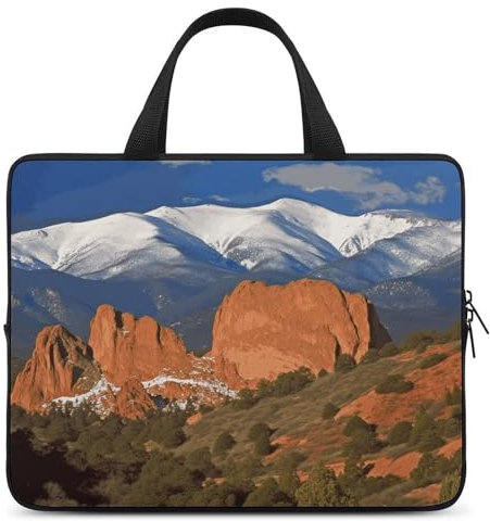 Laptop Case Sleeve Shockproof Computer Carrying Bag Pikes Peak Colorado Laptop Bag Tote Lightweight Notebook Case Cover Traveling Briefcase Handle Bags for Travel Business 17inch, Pikes Peak Colorado