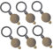 Outanaya 6pcs Cover Door Viewer Polished Door Viewer Cover Only Peephole Covering for Apartments Door Peephole Reverse Viewer Peephole Privacy Cover Door View Cover Copper