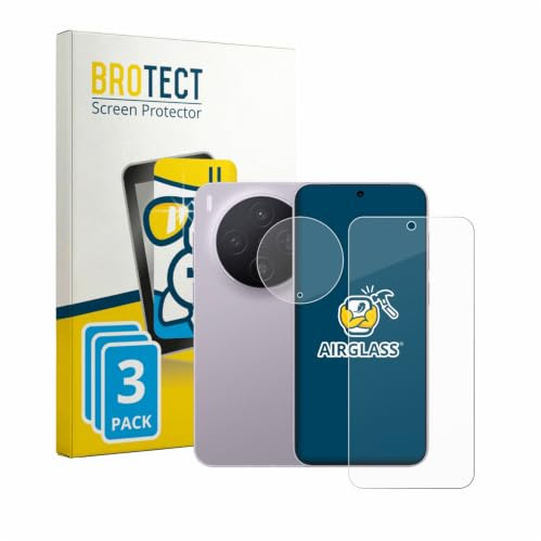 BROTECT Schutzglas für Vivo X300 | (Display+Kamera) 3 Stück Transparenter Displayschutz Made in Germany Schutzfolie Panzer Folie Glas 9H Einfache Montage Clear