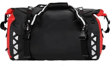 PacSci Motorrad Hecktasche Für ATV All Terrain Off Road Bike 50L Große Kapazität Camp Tasche Universal Wasserdicht Rider Storage Organizer(50L Red)