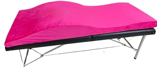 Wave Matratze Wimpernmatratze und -bezug, Wave-Memory-Schaum, Wimpernbett, Schönheitssalon-Matratze, Wimpernschaum, Spa-Schönheitsbett, gebogener Topper(Purple)