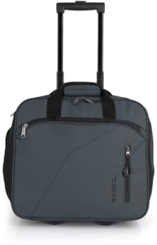 Gabol - Maletín con Ruedas y Funda para Portátil 15,6” Canada 40x36x19 cm - Equipaje de Cabina Ligero 1,85 kg con Capacidad 22L - Diseño Español en Poliéster Resinado - Verde