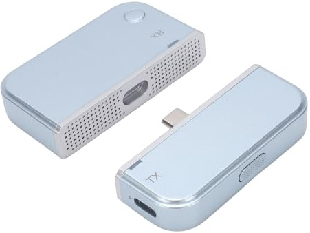 Goshyda Trådlös HDMI-sändare och Mottagare 165Ft/50M, 4K Decode 1080P 60Hz Ultra HD-utgång, 5G 2,4G Trådlös HDMI-förlängningssats för Telefon Tablet Laptop Till Projektor HDTV