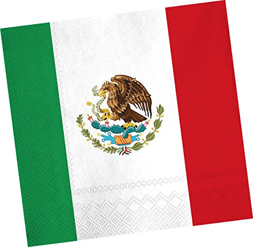 20 Servietten * MEXIKO * für Party und Geburtstag von DH-Konzept // Mexico Mittelamerika Party Set Napkins Papierservietten