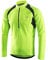 ARSUXEO Cycling Jersey Mens Long Sleeve Mountain Bike Jersey Half Zipper Cycling Top Clothing 6031 Green L