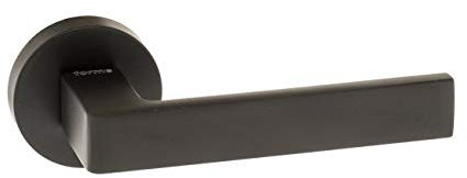 Atlantic UK ASTI Lever on Round Rose Door Handles in Urban Matt Black Finish