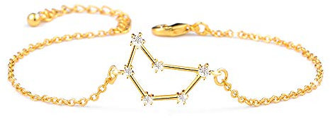 BOCHOI Steinbock Sternzeichen Armbänder für Damen Mädchen, Mama Tochter - Freundin Geschenk Geburtstag Armband, Gold