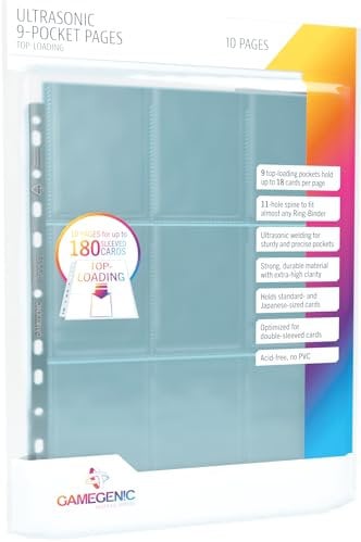 Gamegenic, Ultrasonic 9-Pocket Pages Toploading, 10 Stück pro Packung