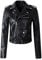 KEERADS Kunstleder Damen Lederjacke lässige Bikerjacke superweiche Bikerjacke Shiny Cool Motorrad Jacke Sexy Rock und Punk Reißverschluss Nieten Kunstlederjacke S-5XL