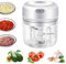 HSIULMY Electric Garlic Crusher, 250ml Mini Blender Food Processor, Wireless Portable Garlic Chopper Baby Blender, Electric Food Chopper for Chili, Spice, Meat, Vegetables