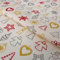Stoff Meterware Weihnachten Winter Christmas Baumwolle - 1 Meter, Weihnachtsstoff, Weihnachtlich, Schnee, Deko (Baumschmuck Creme)